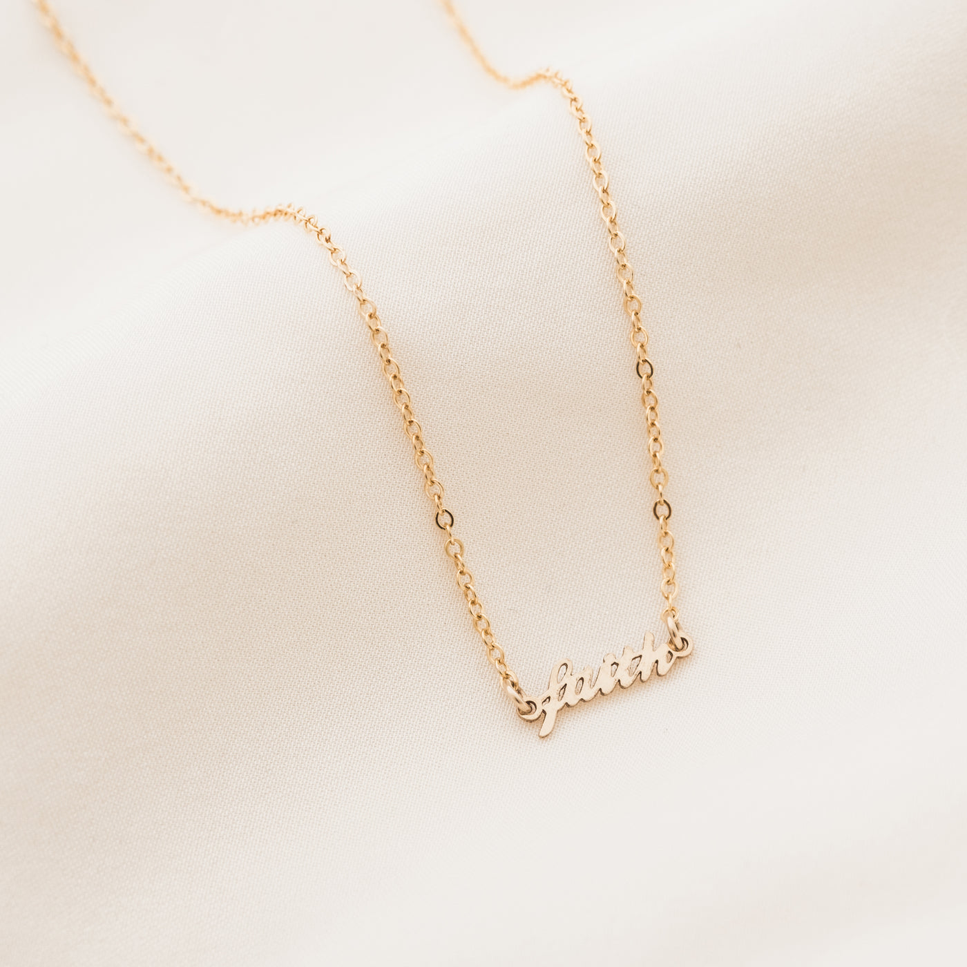 Faith Nameplate Necklace | Simple & Dainty Jewelry