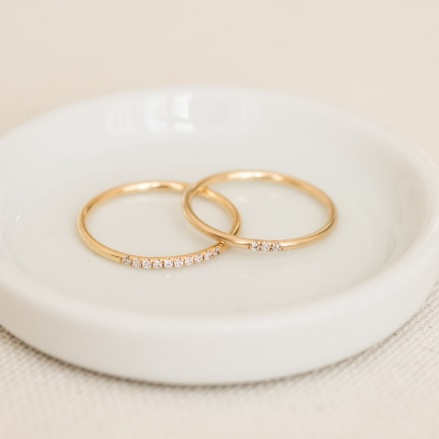 Triple Pavé CZ Stacking Ring | Simple & Dainty