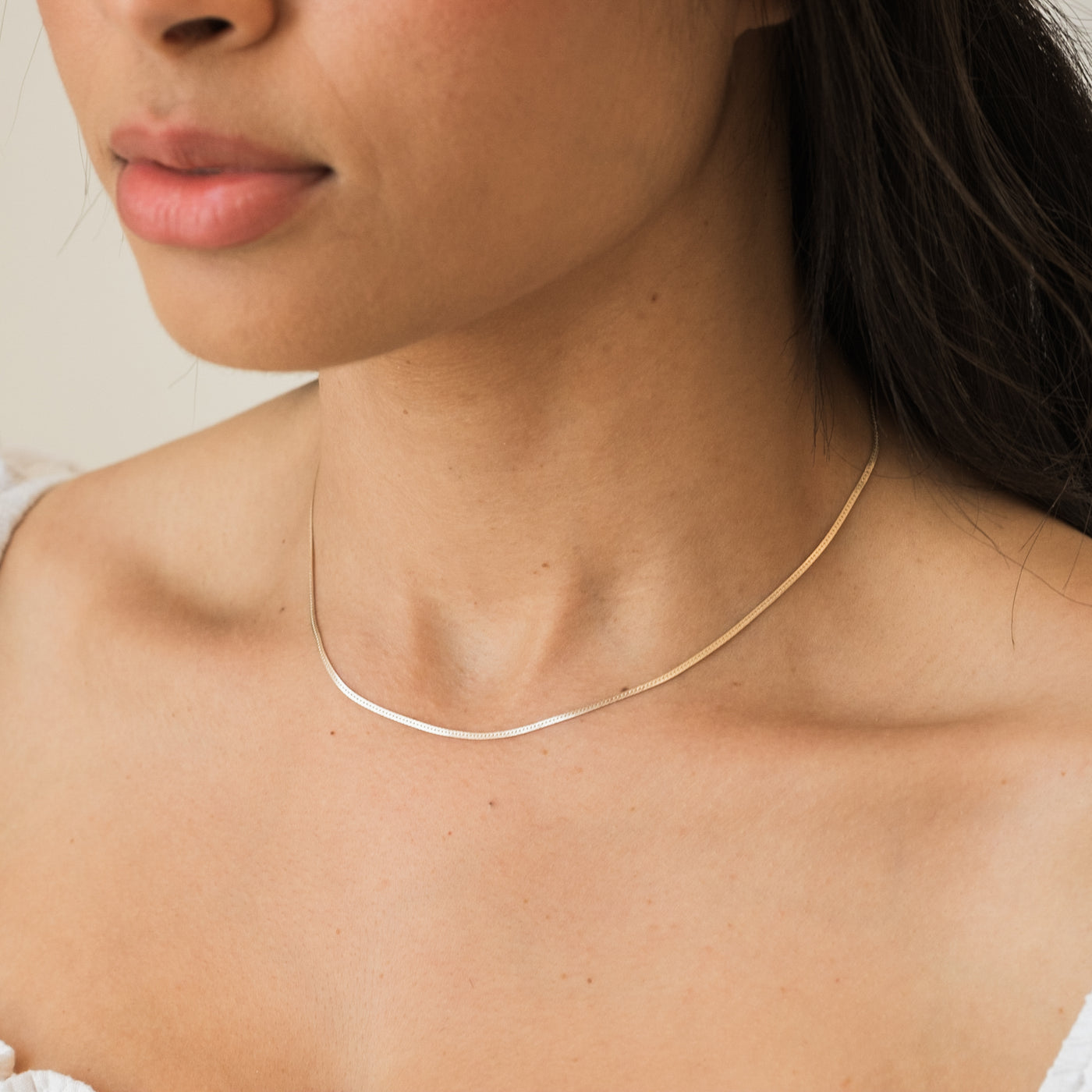 Dainty Herringbone Necklace | Simple & Dainty Jewelry