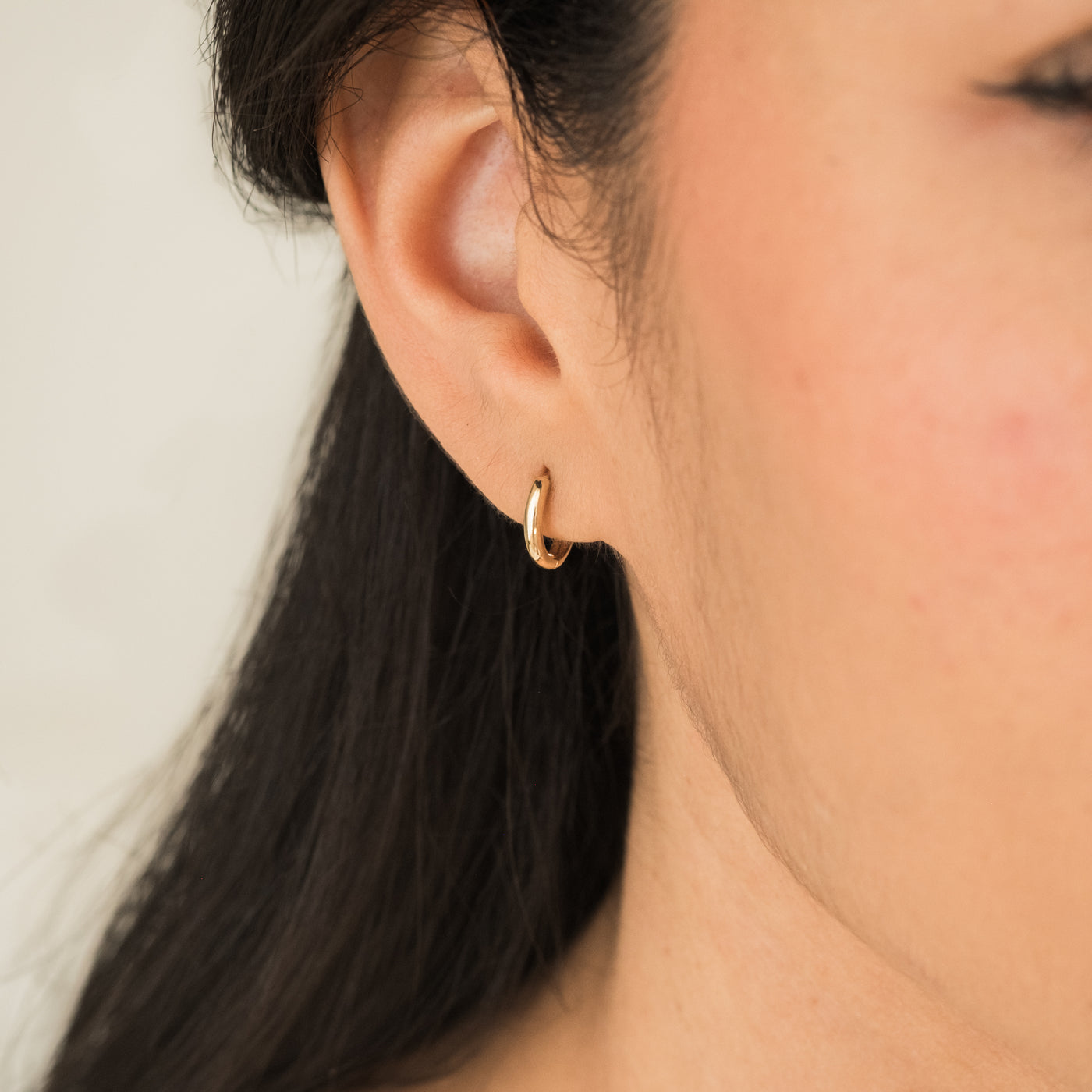 Huggie Hoop Earrings - 14k Solid Gold | Simple & Dainty Jewelry