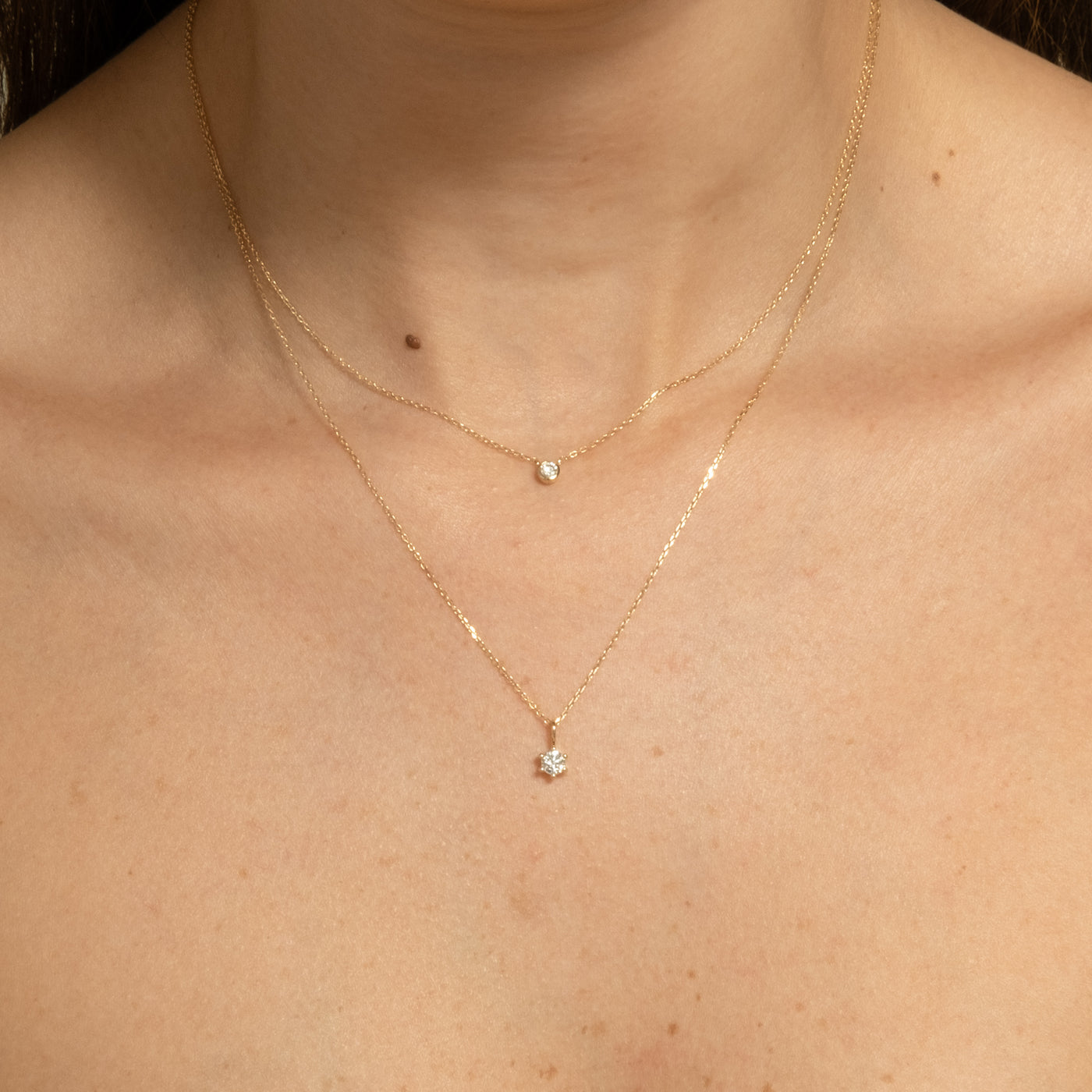 Lab-Grown Diamond Charm (April Birthstone) | Simple & Dainty Jewelry