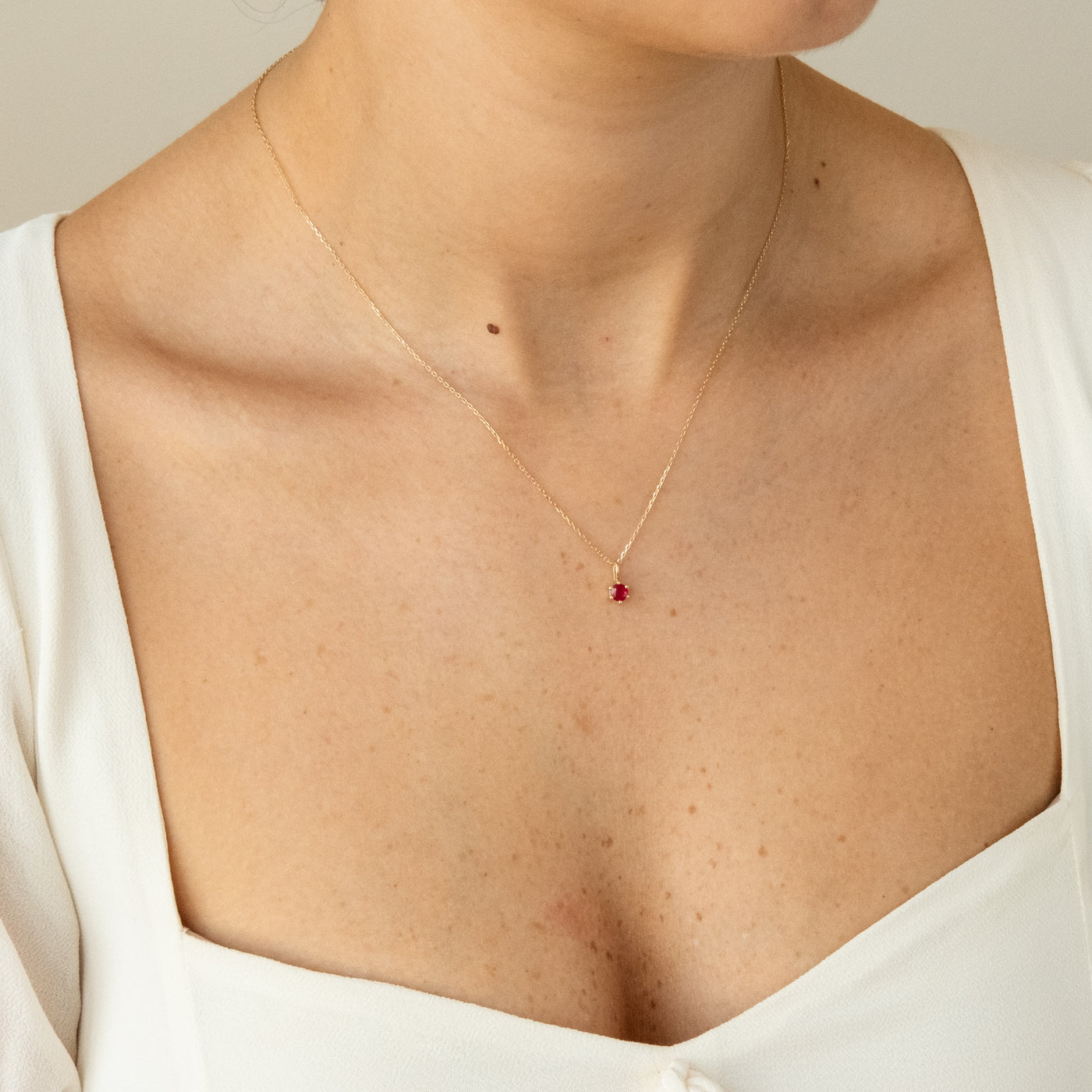 Ruby Charm (July Birthstone) | Simple & Dainty Jewelry