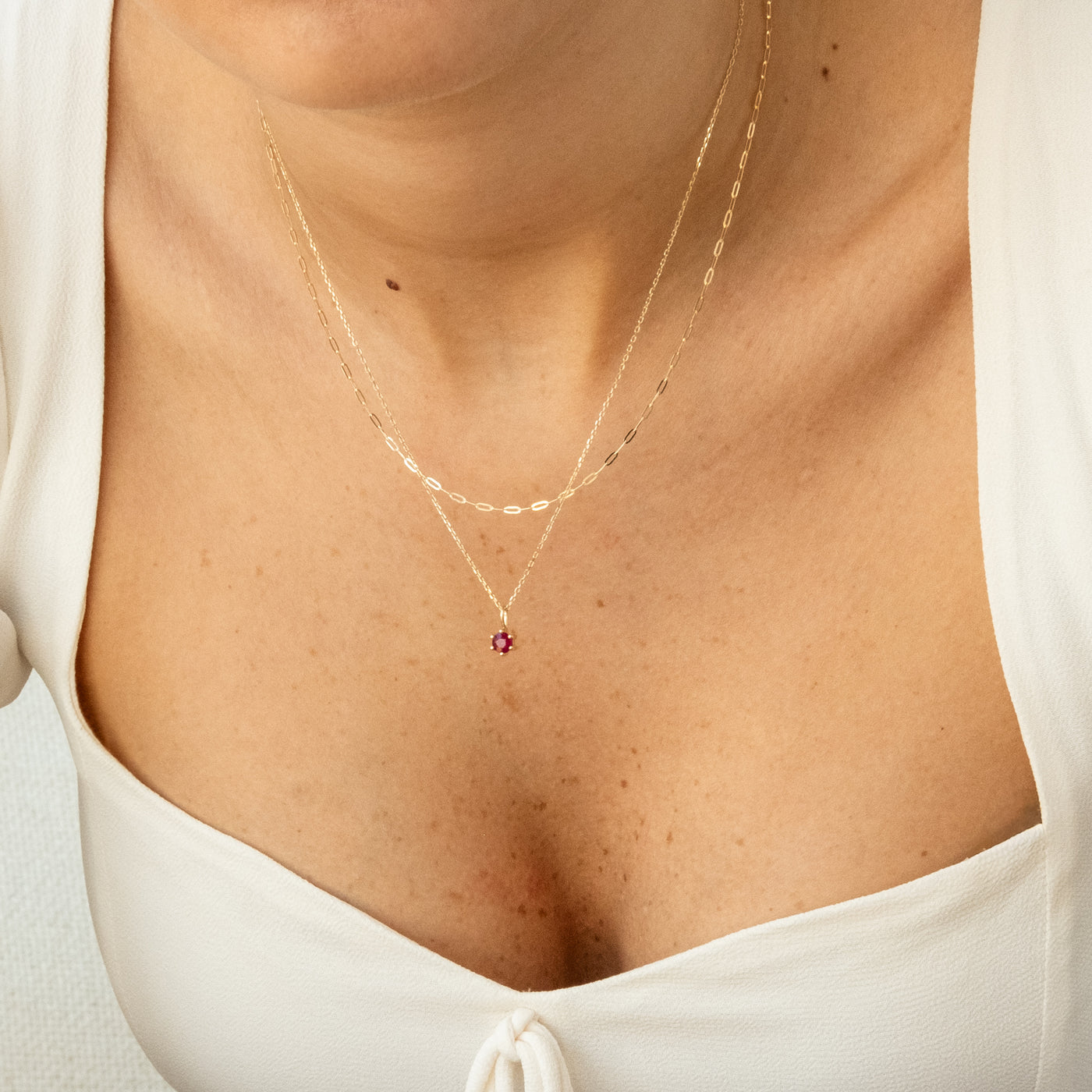 Ruby Charm (July Birthstone) | Simple & Dainty Jewelry