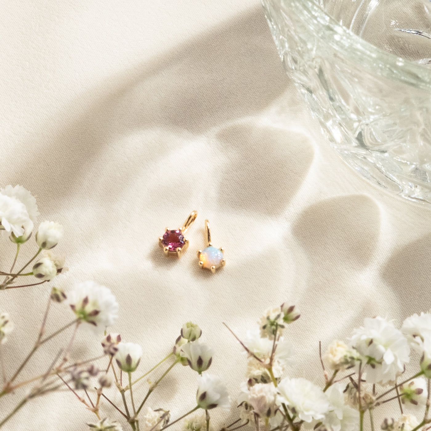 Australian Opal Charm (October Birthstone) | Simple & Dainty Jewelry
