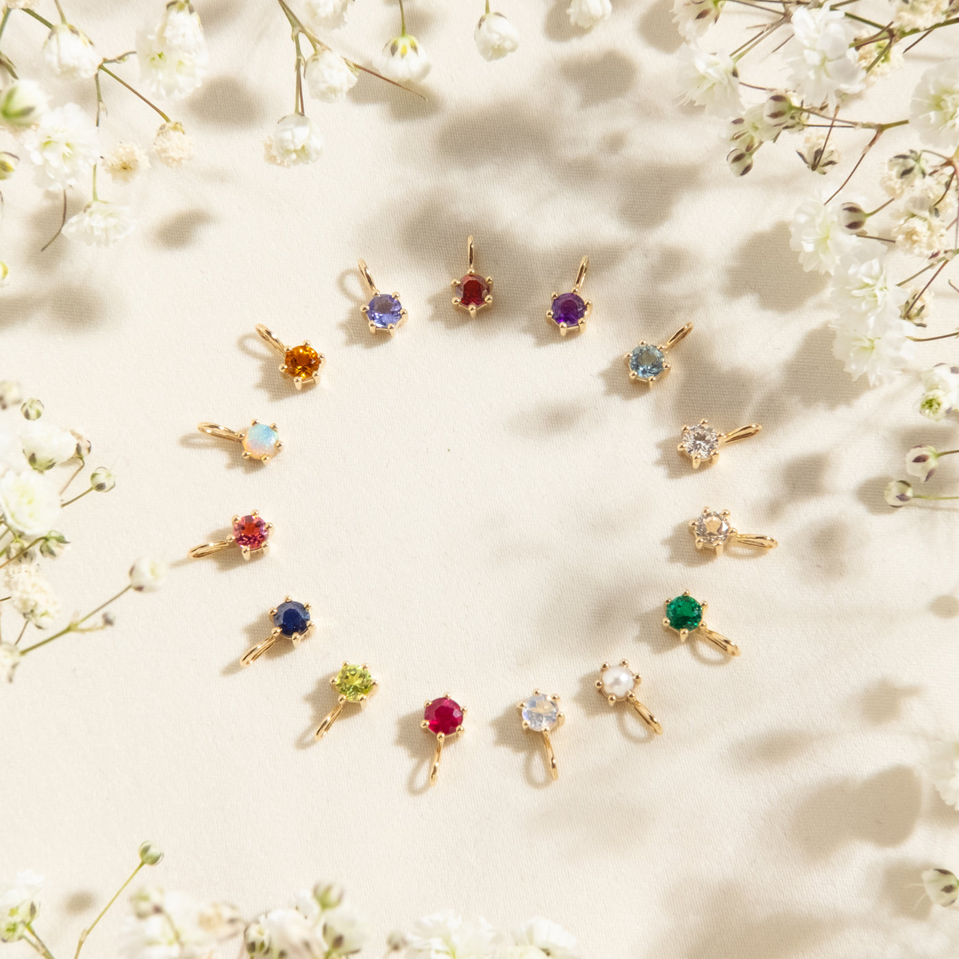 Lab-Grown Diamond Charm (April Birthstone) | Simple & Dainty Jewelry