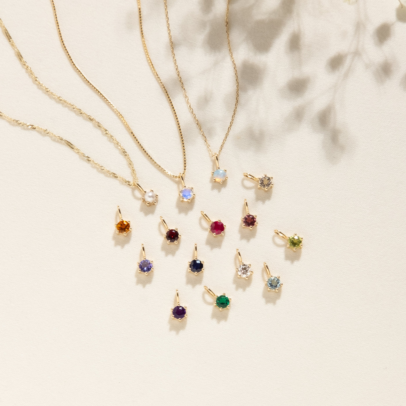 Citrine Charm (November Birthstone) | Simple & Dainty Jewelry