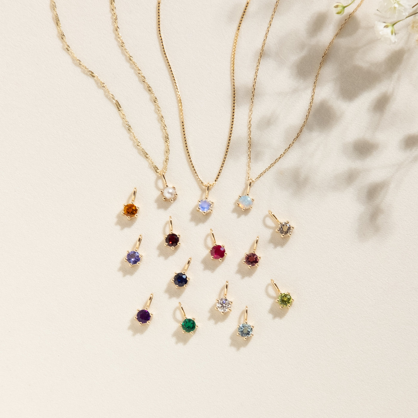 Lab-Grown Diamond Charm (April Birthstone) | Simple & Dainty Jewelry
