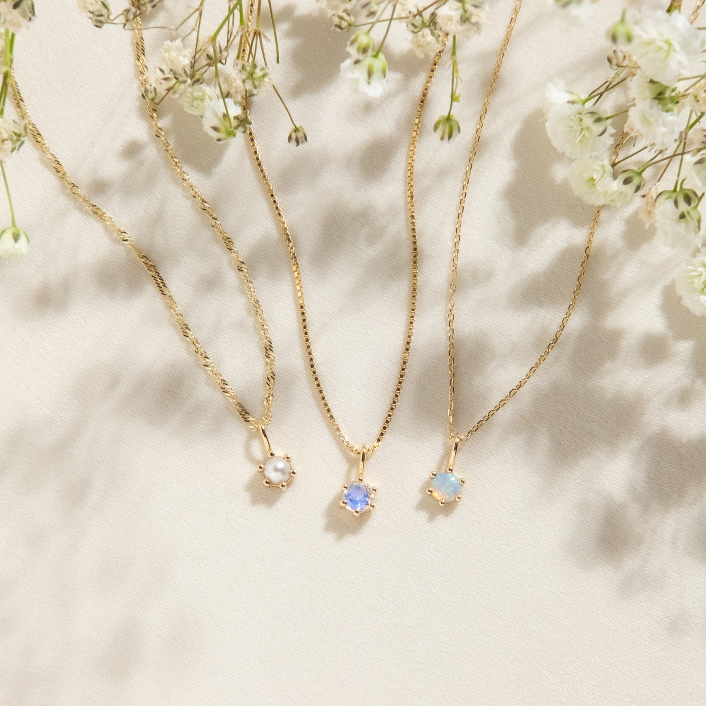 Australian Opal Charm (October Birthstone) | Simple & Dainty Jewelry