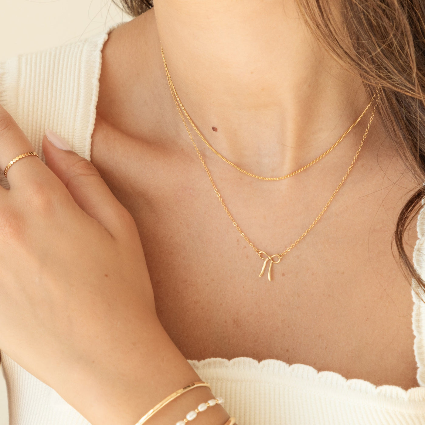 Dainty Bow Necklace | Simple & Dainty Jewelry