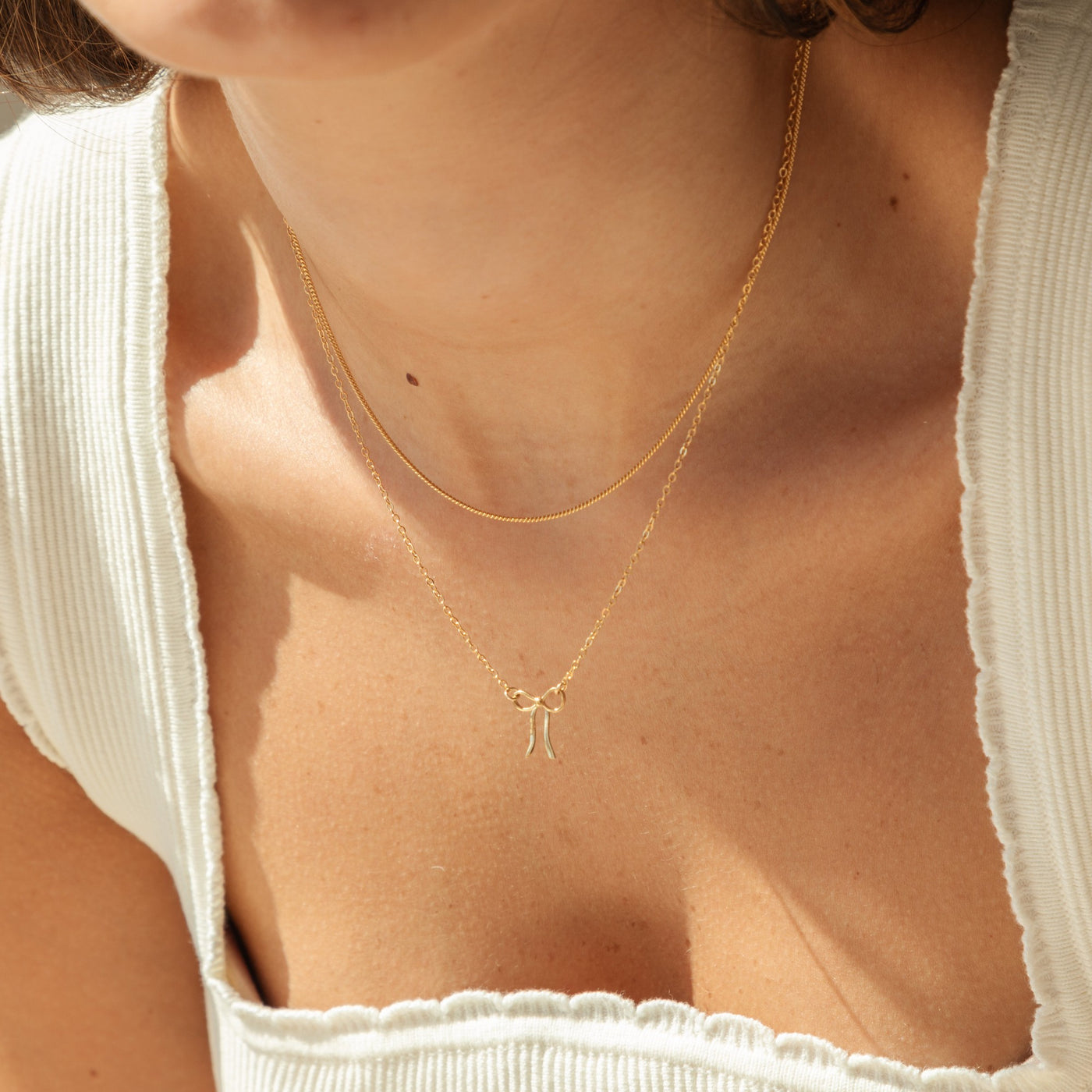 Dainty Bow Necklace | Simple & Dainty Jewelry