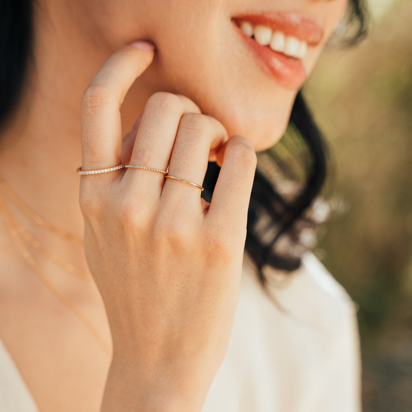 Dainty CZ Eternity Ring | Simple & Dainty Jewelry
