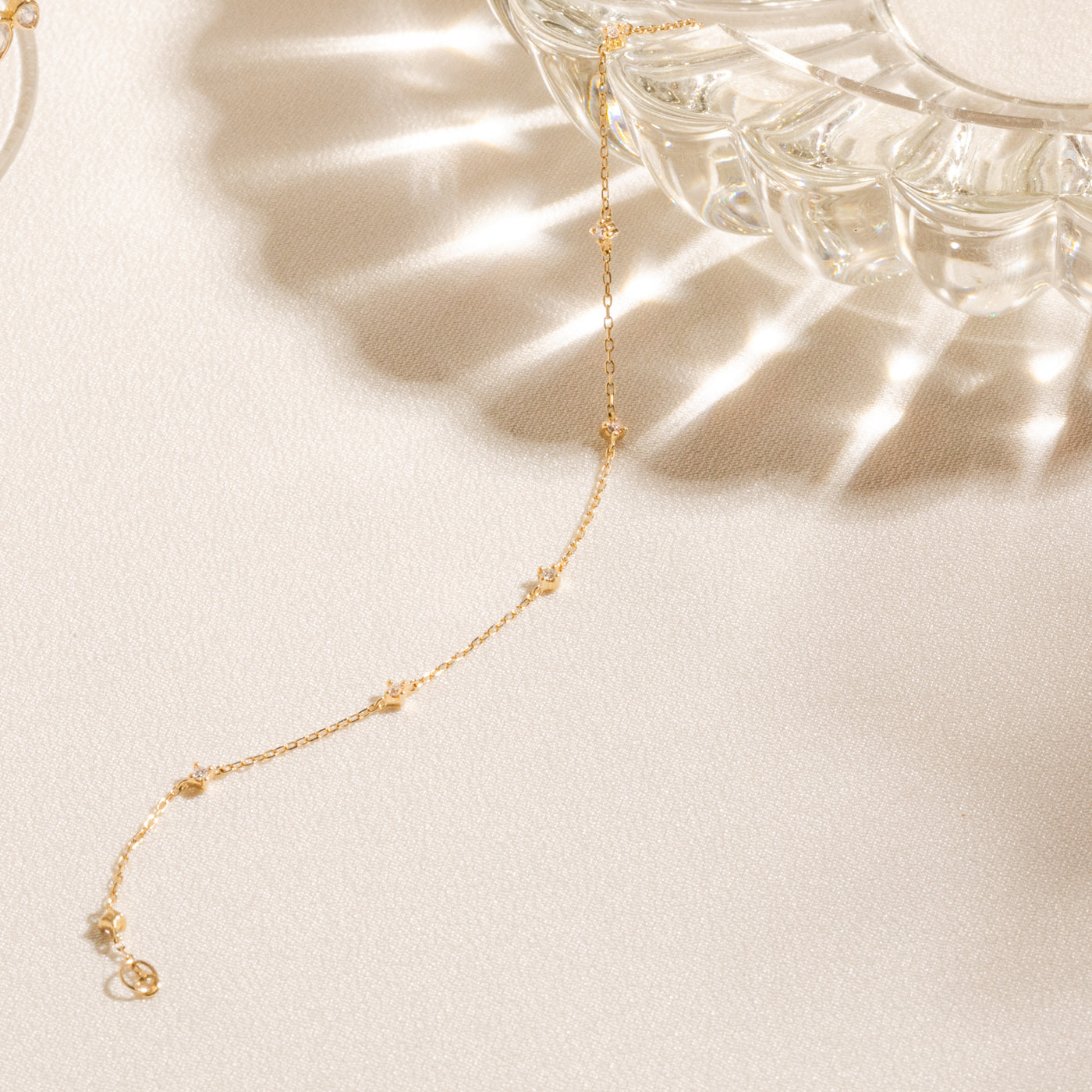 Dainty Diamond Station Bracelet | Simple & Dainty Jewelry