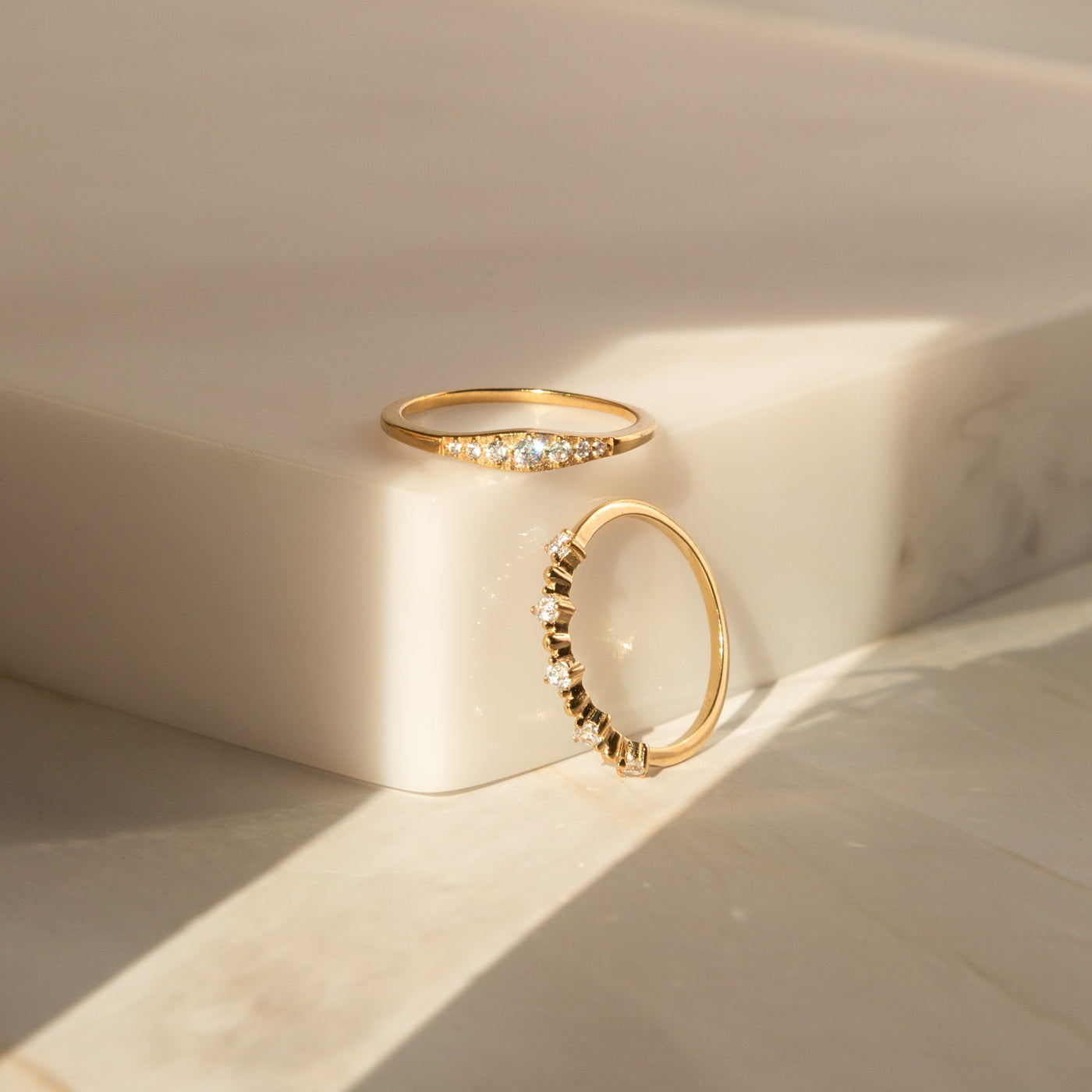 Dainty Floating CZ Ring | Simple & Dainty