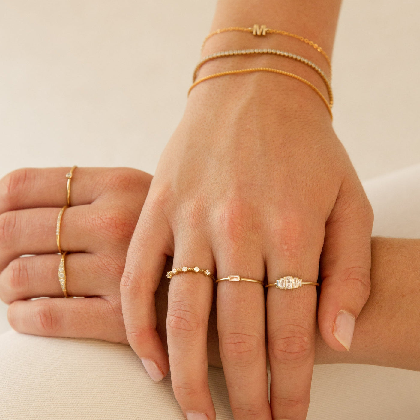 Dainty Floating CZ Ring | Simple & Dainty