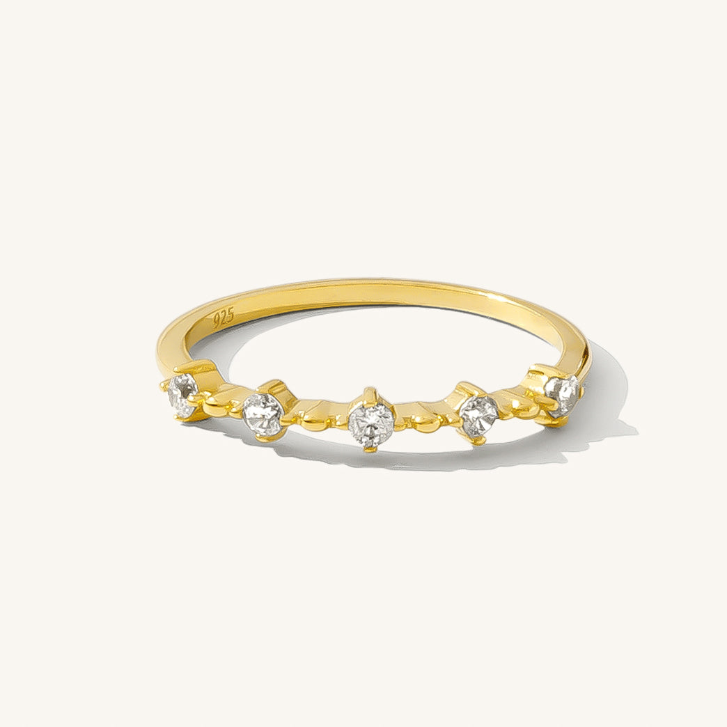 Dainty Floating CZ Ring | Simple & Dainty