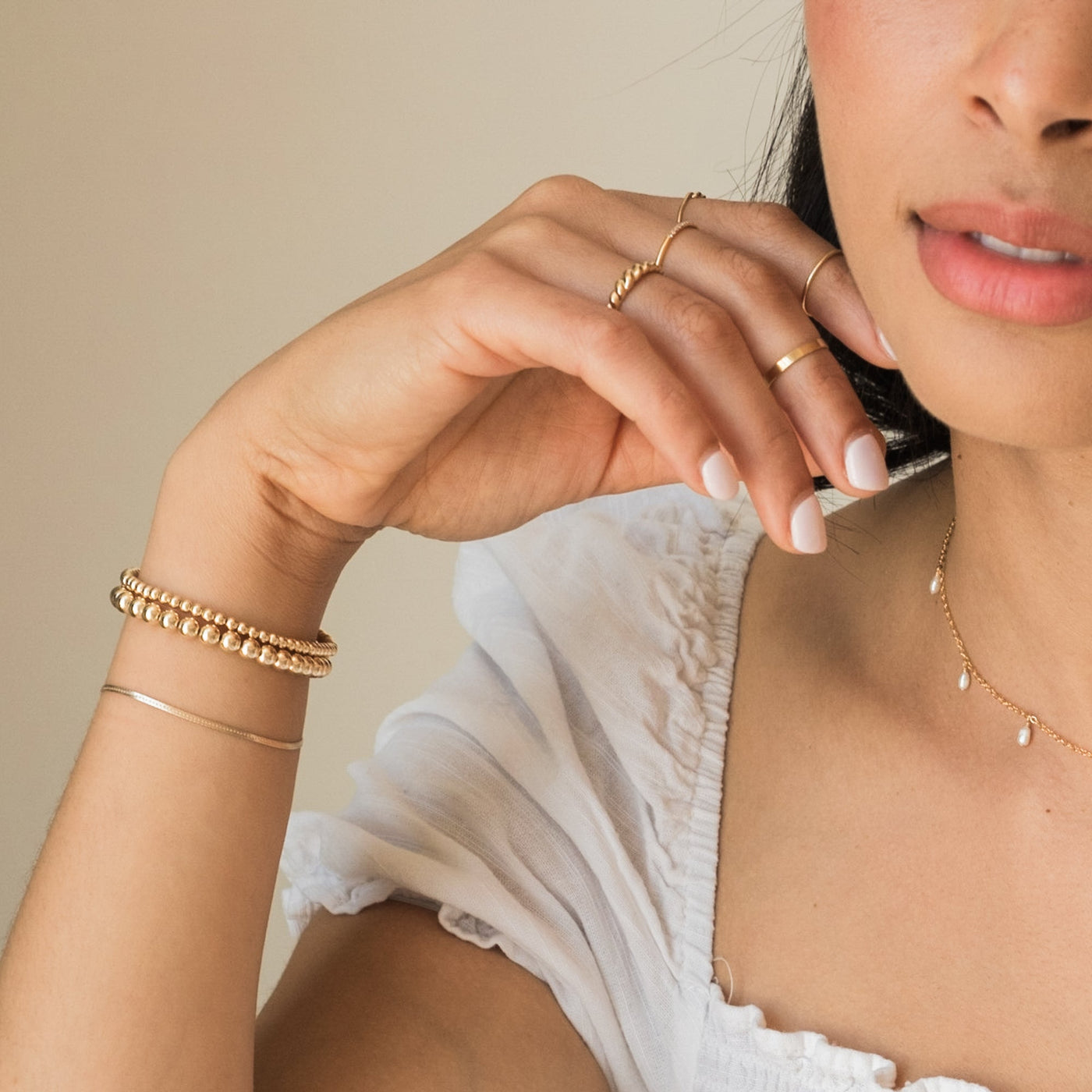 Dainty Herringbone Bracelet | Simple & Dainty Jewelry