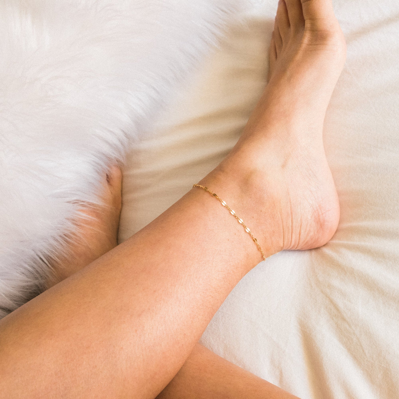 Dainty Lace Chain Anklet | Simple & Dainty Jewelry