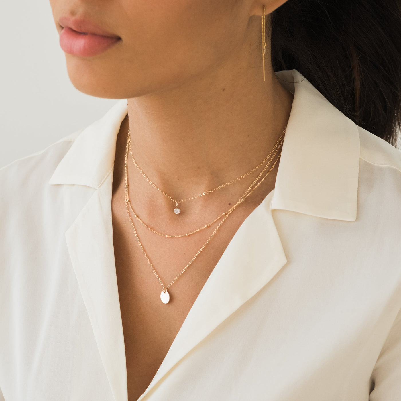 Dainty Chain Necklace Set | Simple & Dainty Jewelry