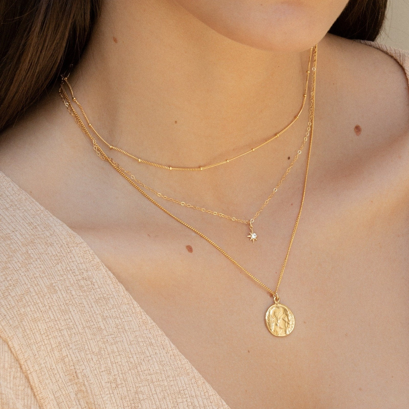 Dainty Chain Necklace Set | Simple & Dainty Jewelry