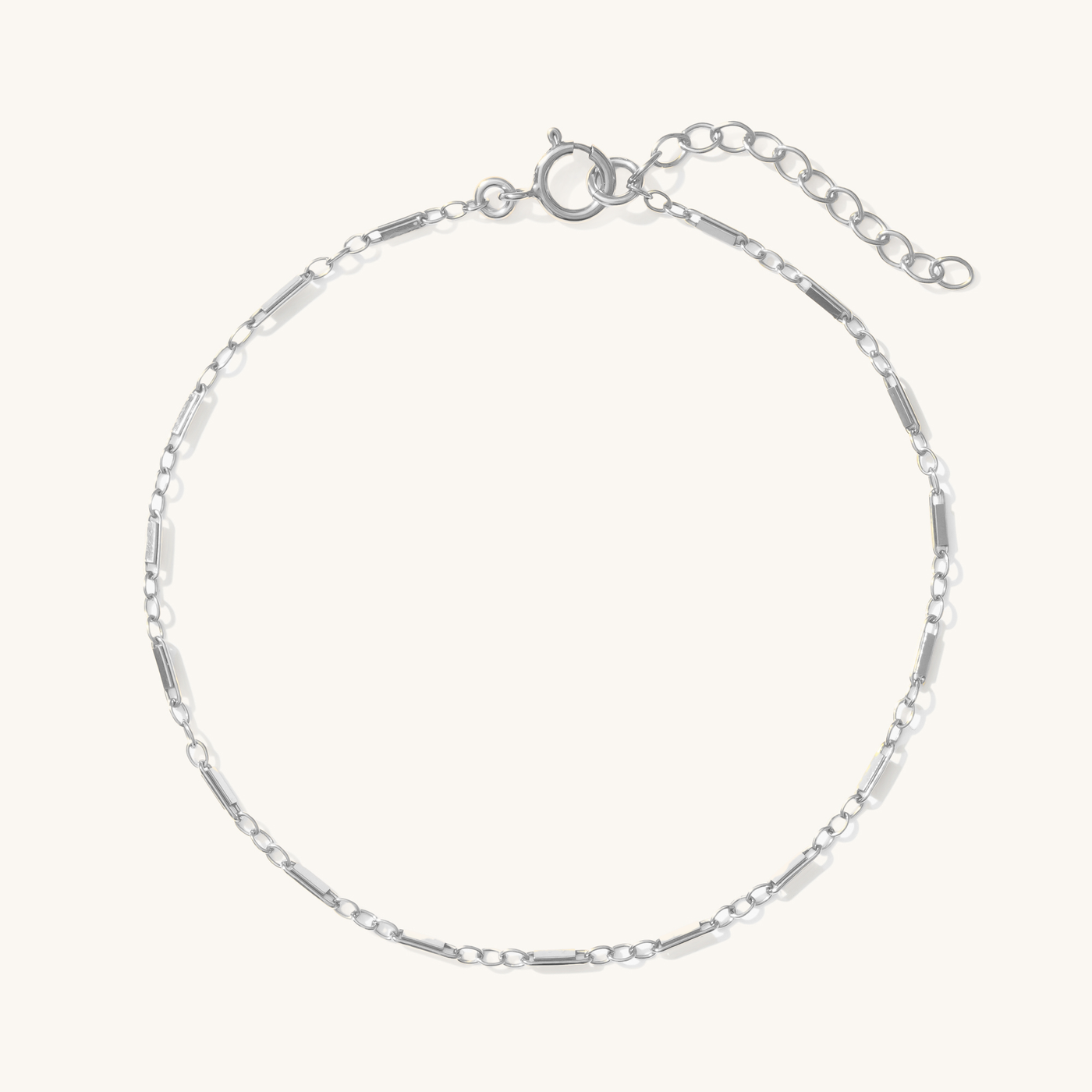 Dainty Shimmer Chain Bracelet in sterling silver