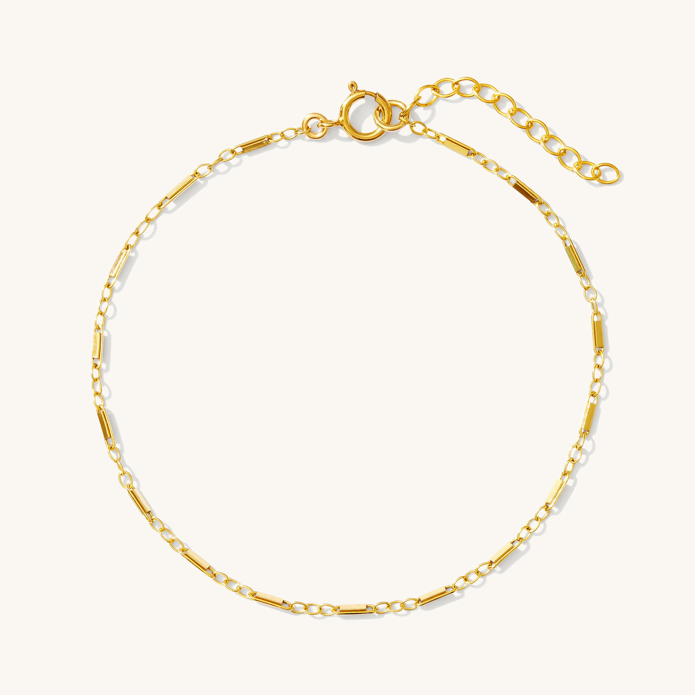 Dainty Shimmer Chain Bracelet on white background