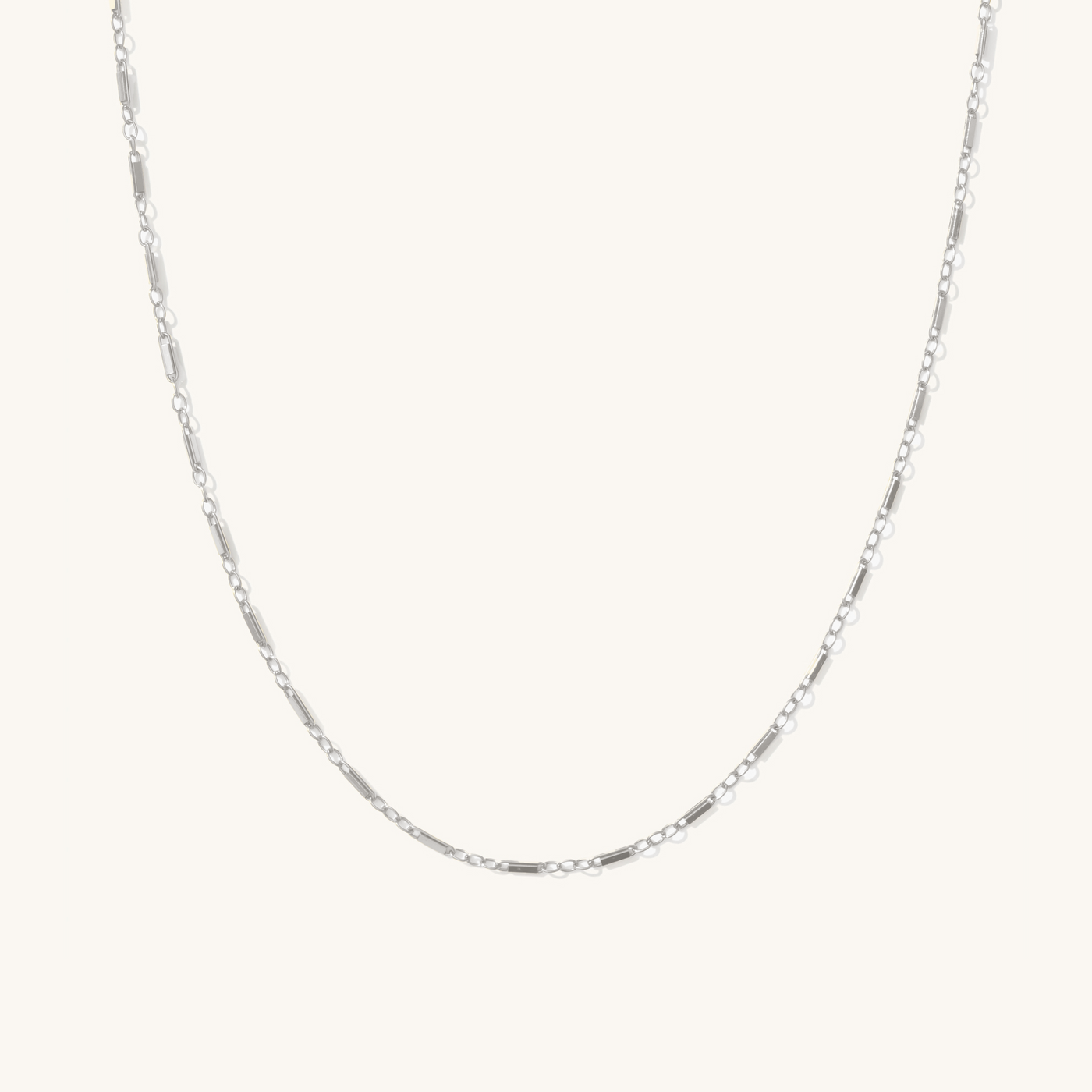 Dainty Shimmer Chain Necklace in sterling silver