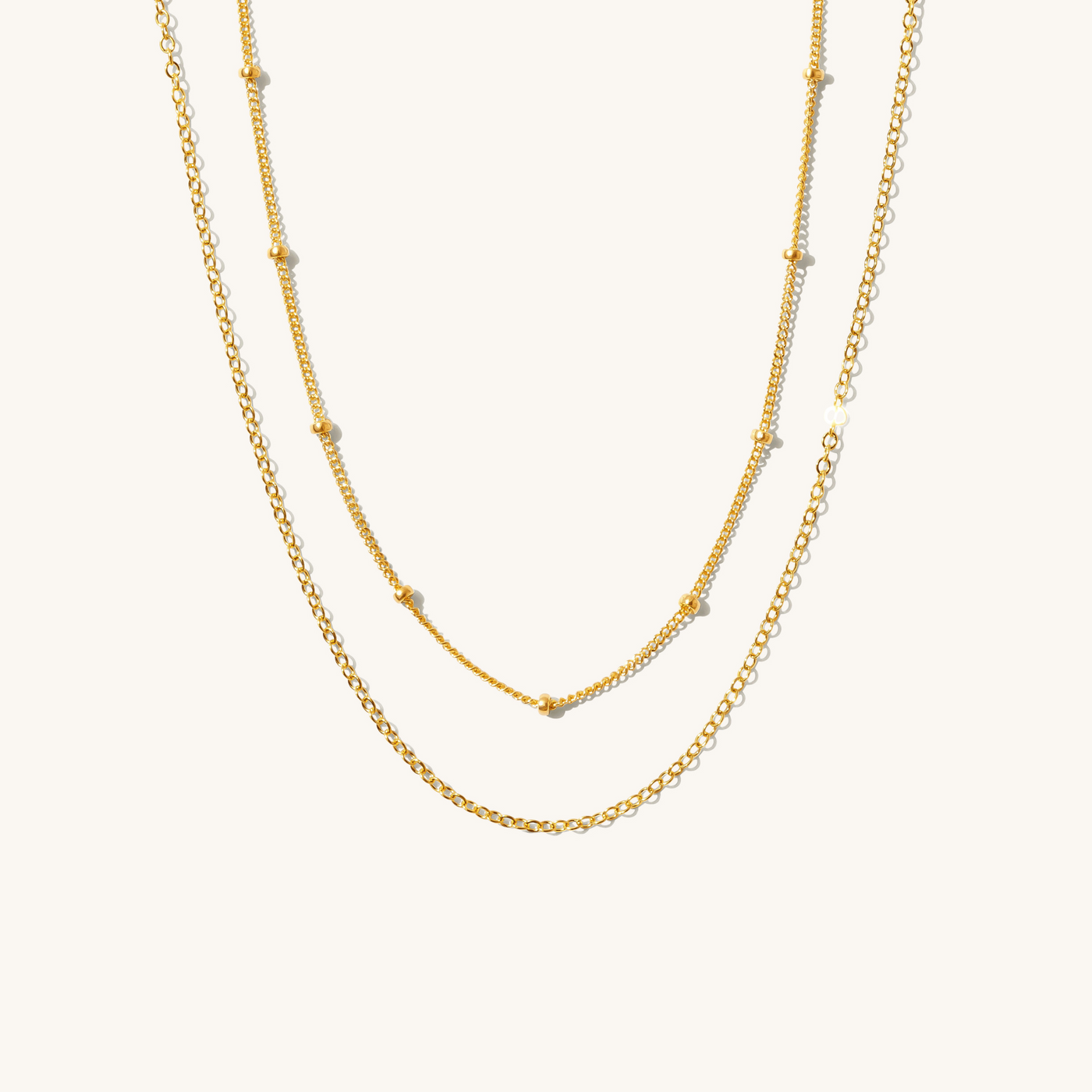 Dainty Chain Necklace Set | Simple & Dainty Jewelry