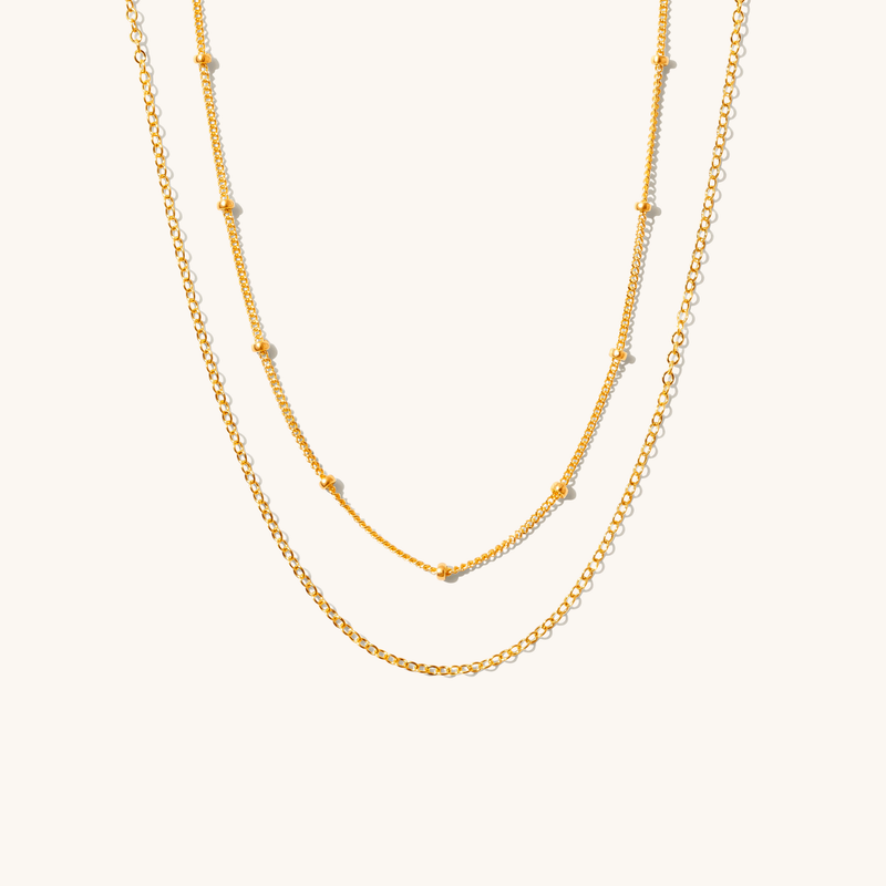 Dainty Chain Necklace Set