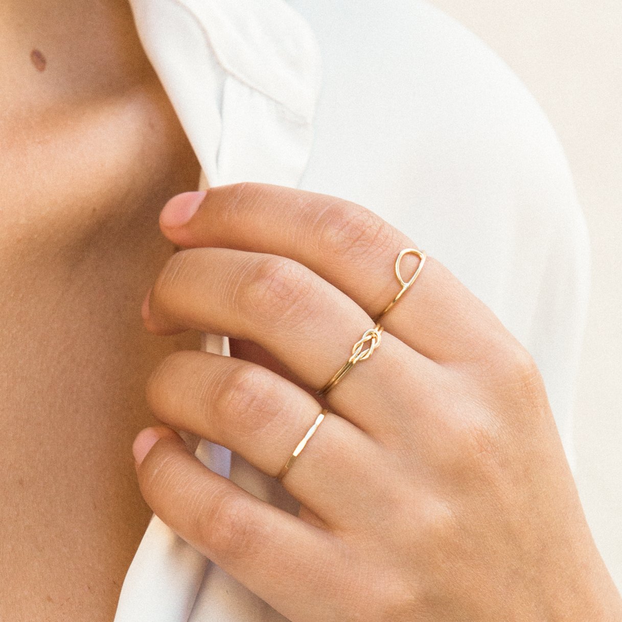 Statement Stacking Ring Set | Simple & Dainty Jewelry