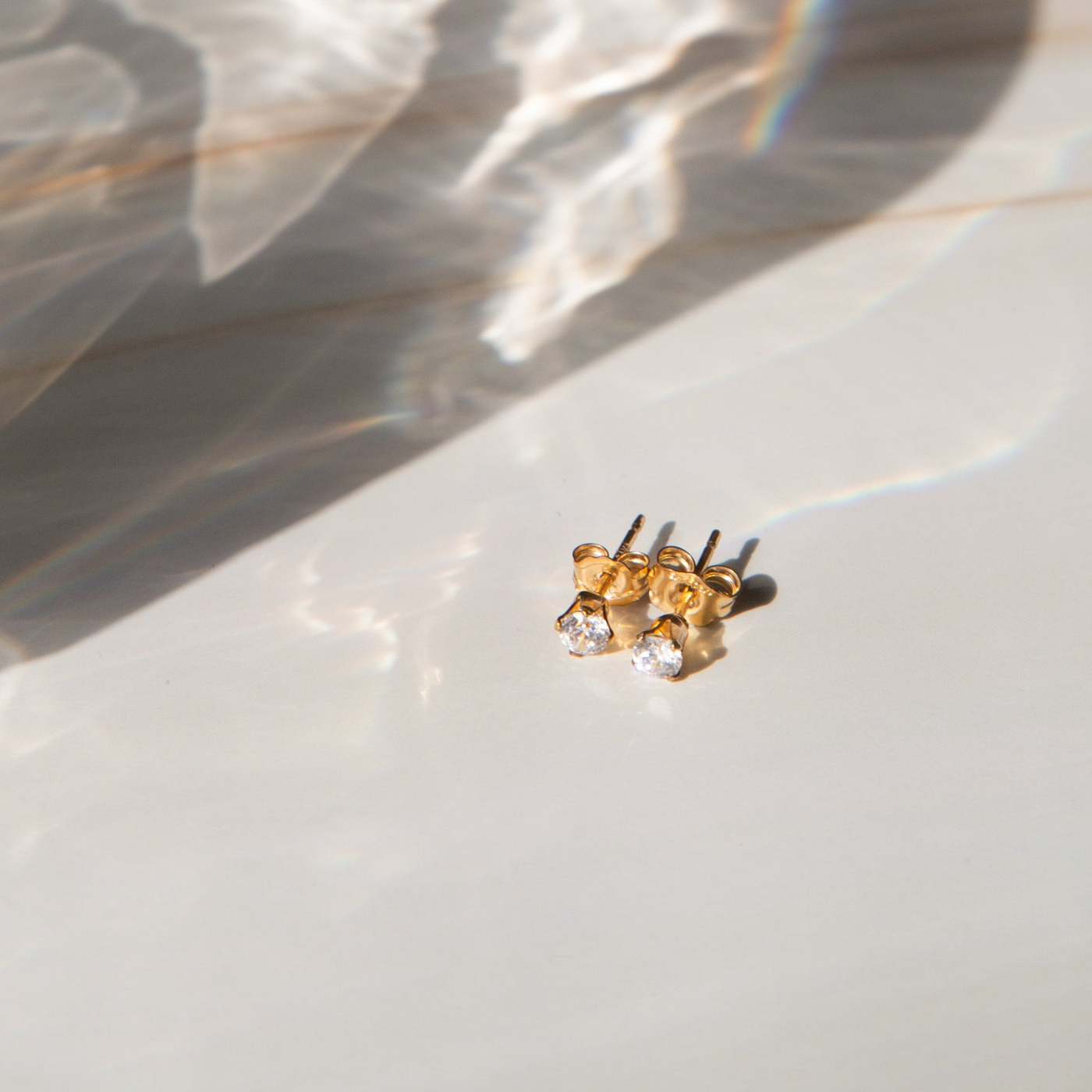 Dainty CZ Stud Earrings | Simple & Dainty Jewelry