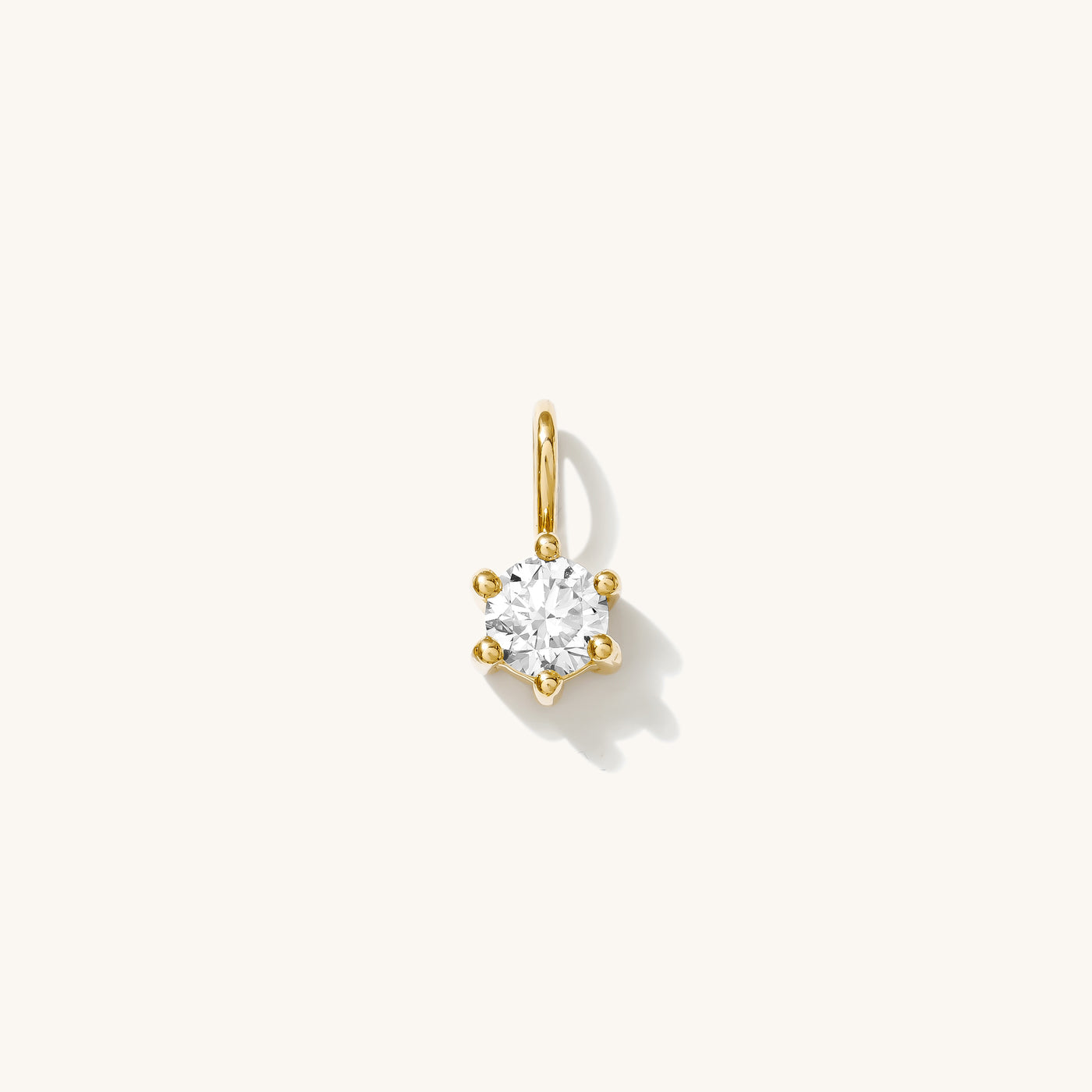 Lab-Grown Diamond Charm (April Birthstone) | Simple & Dainty Jewelry