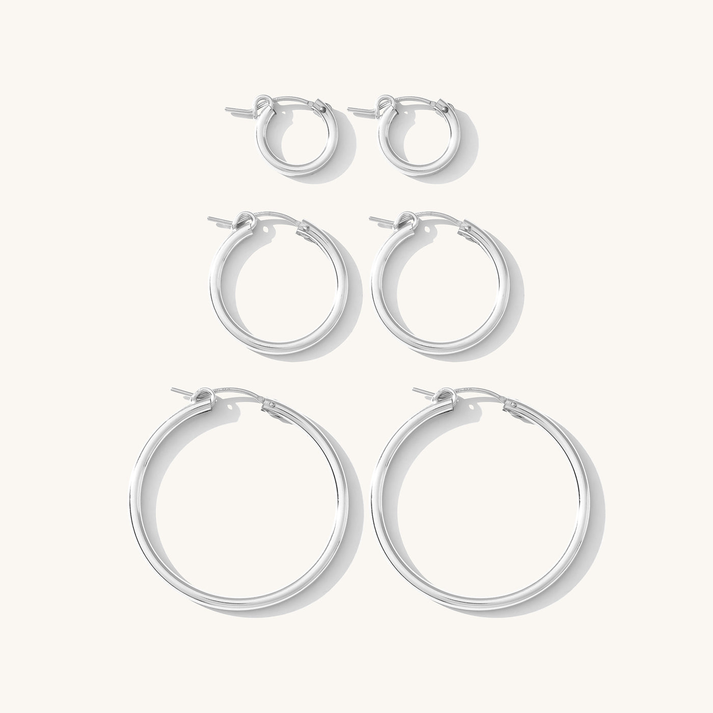 Everyday Hoop Earrings Set | Simple & Dainty Jewelry