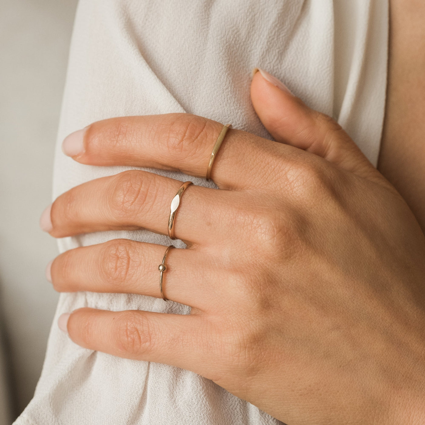 Fidget Bead Ring | Simple & Dainty