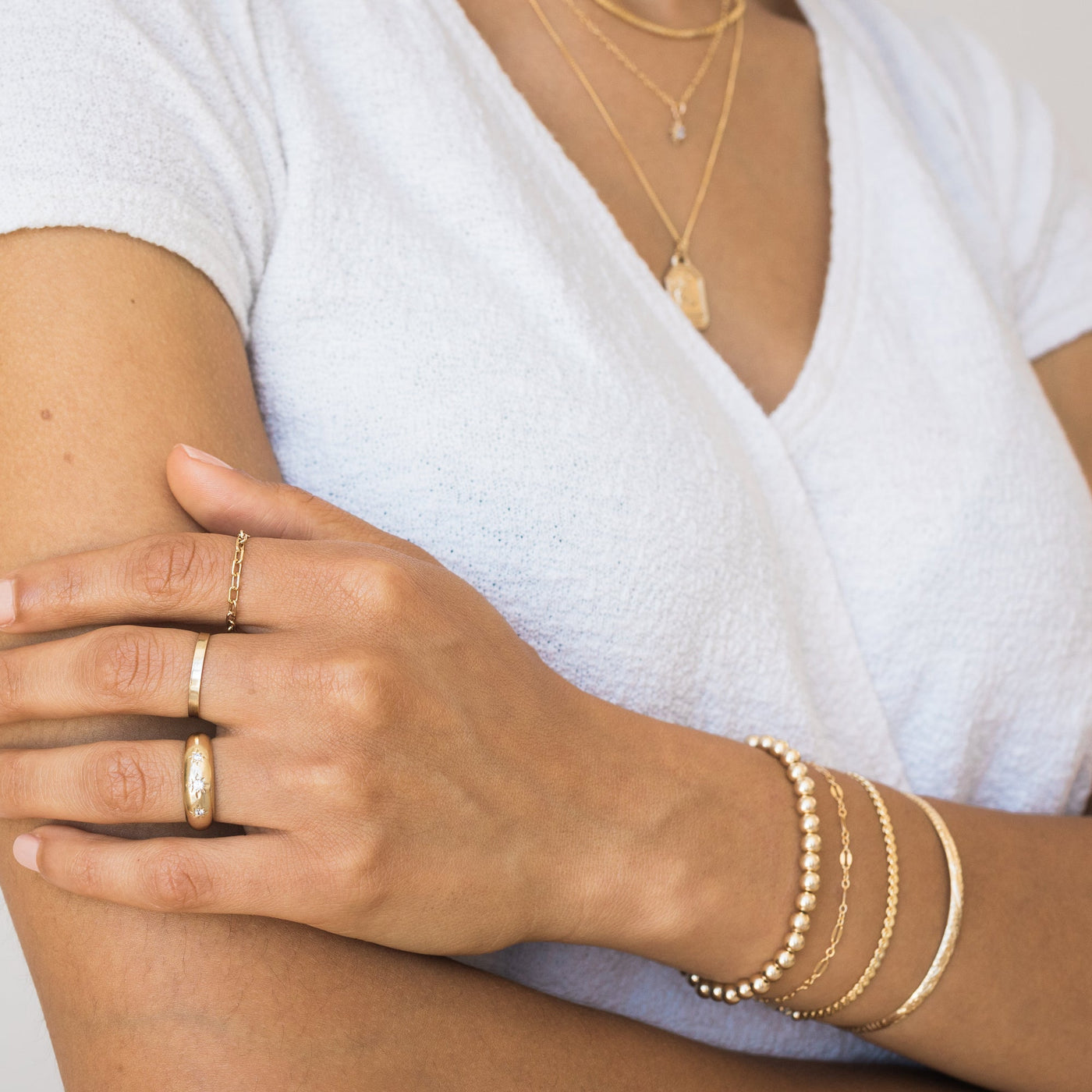 Statement Stacking Ring Set | Simple & Dainty Jewelry