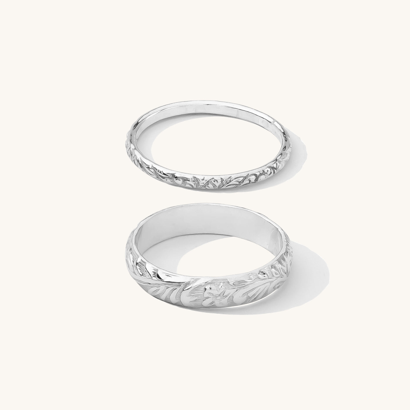 Floral Rings Set | Simple & Dainty Jewelry