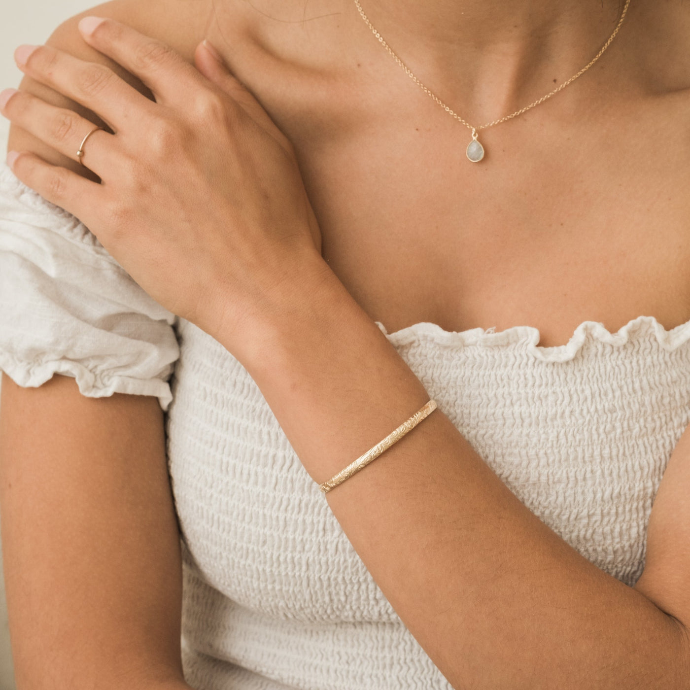 Flower Cuff Bracelet | Simple & Dainty Jewelry