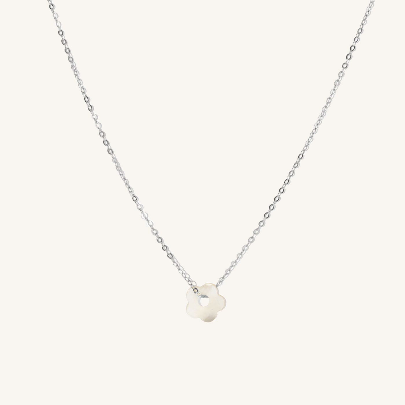 Flower Pearl Necklace | Simple & Dainty Jewelry