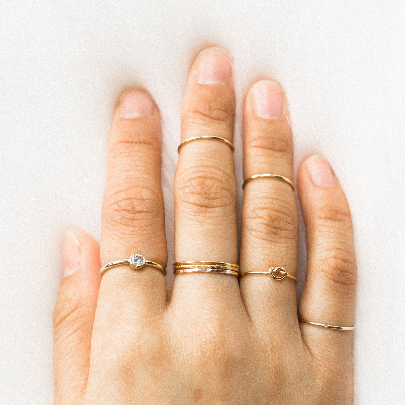 Hammered Stacking Ring | Simple & Dainty