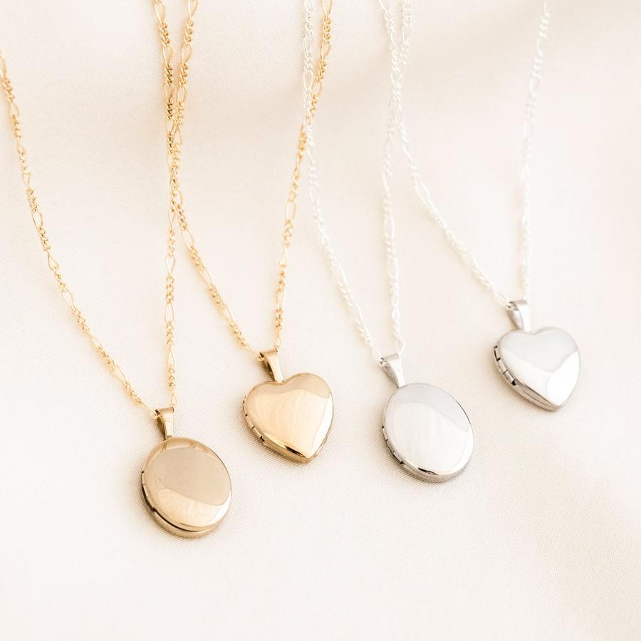 Heart Locket Necklace by Simple & Dainty Jewelry