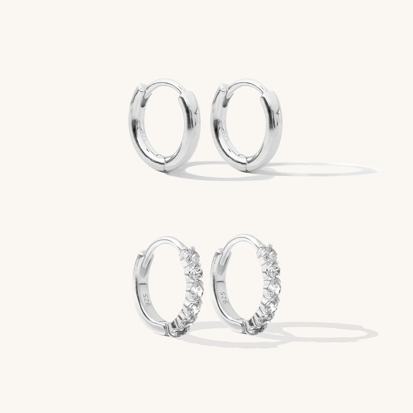 Huggie Hoop Earrings Set | Simple & Dainty Jewelry