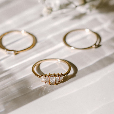 Baguette Cluster Ring | Simple & Dainty