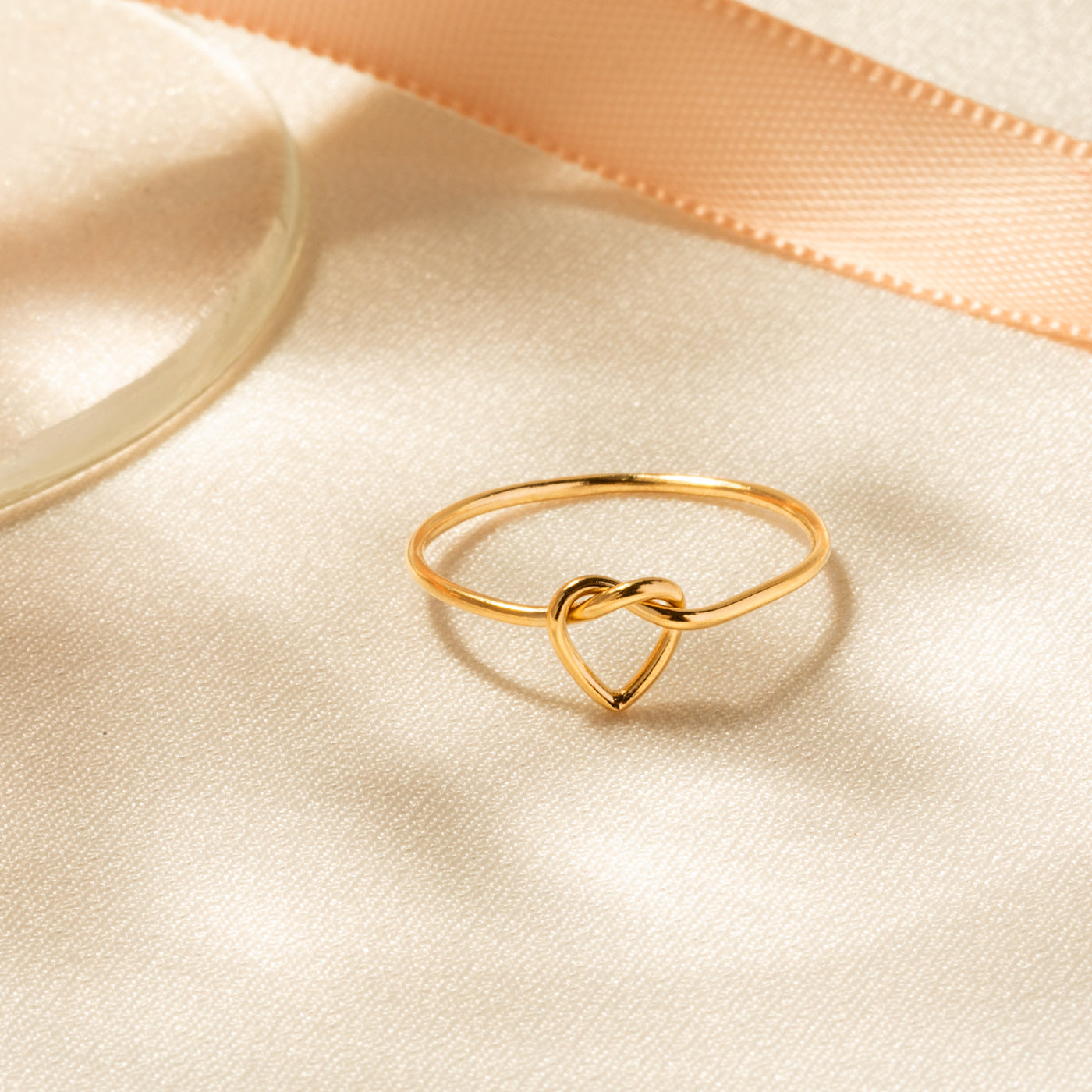 Heart Love Knot Ring | Simple & Dainty Jewelry