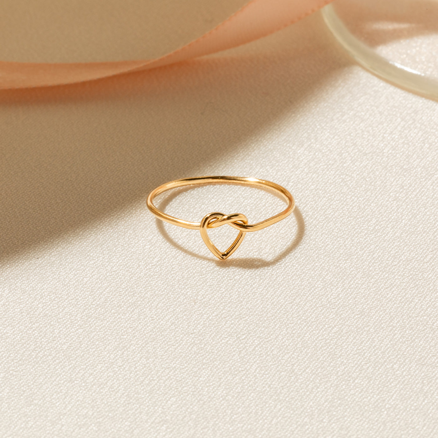 Heart Love Knot Ring | Simple & Dainty Jewelry