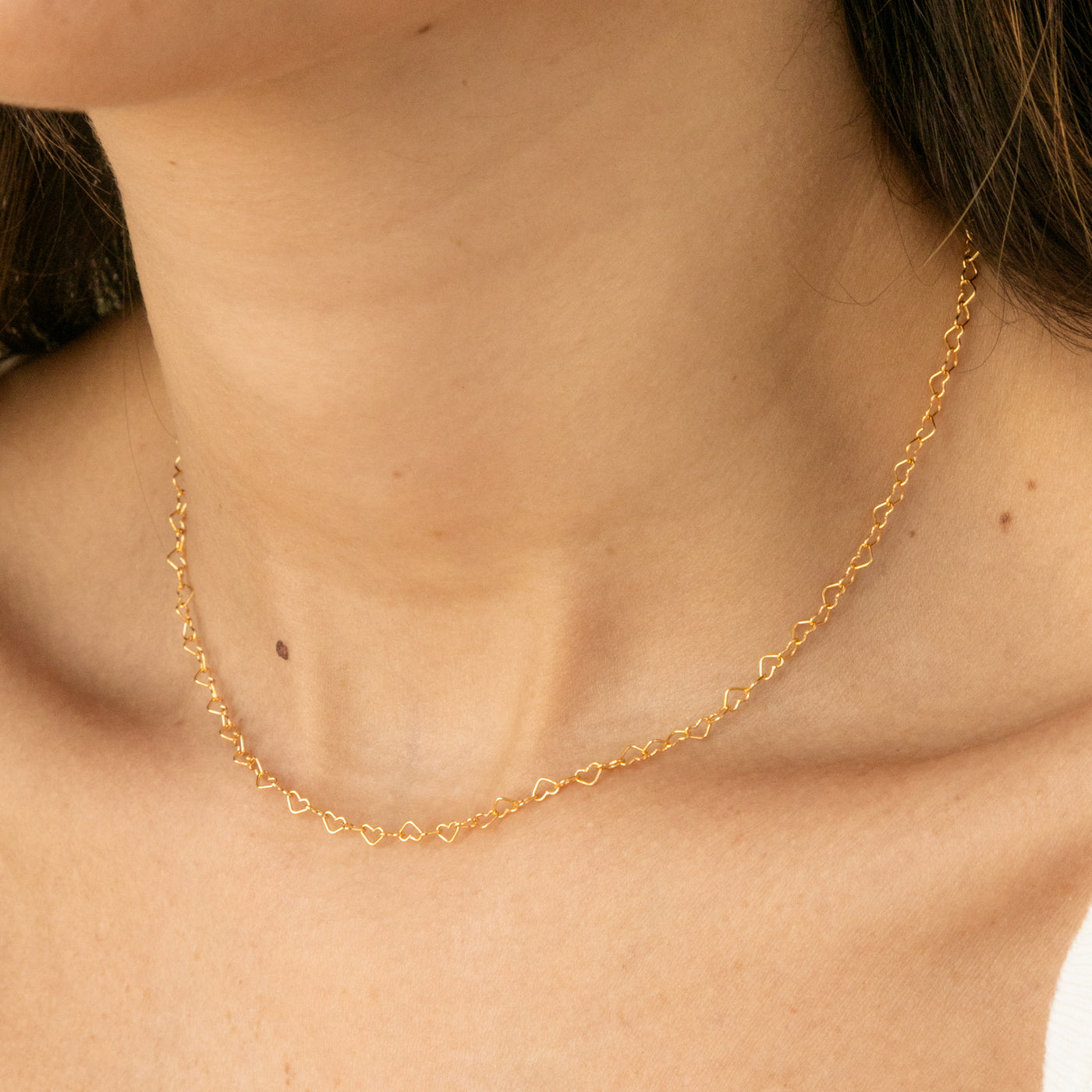 Dainty Heart Chain Necklace | Simple & Dainty Jewelry