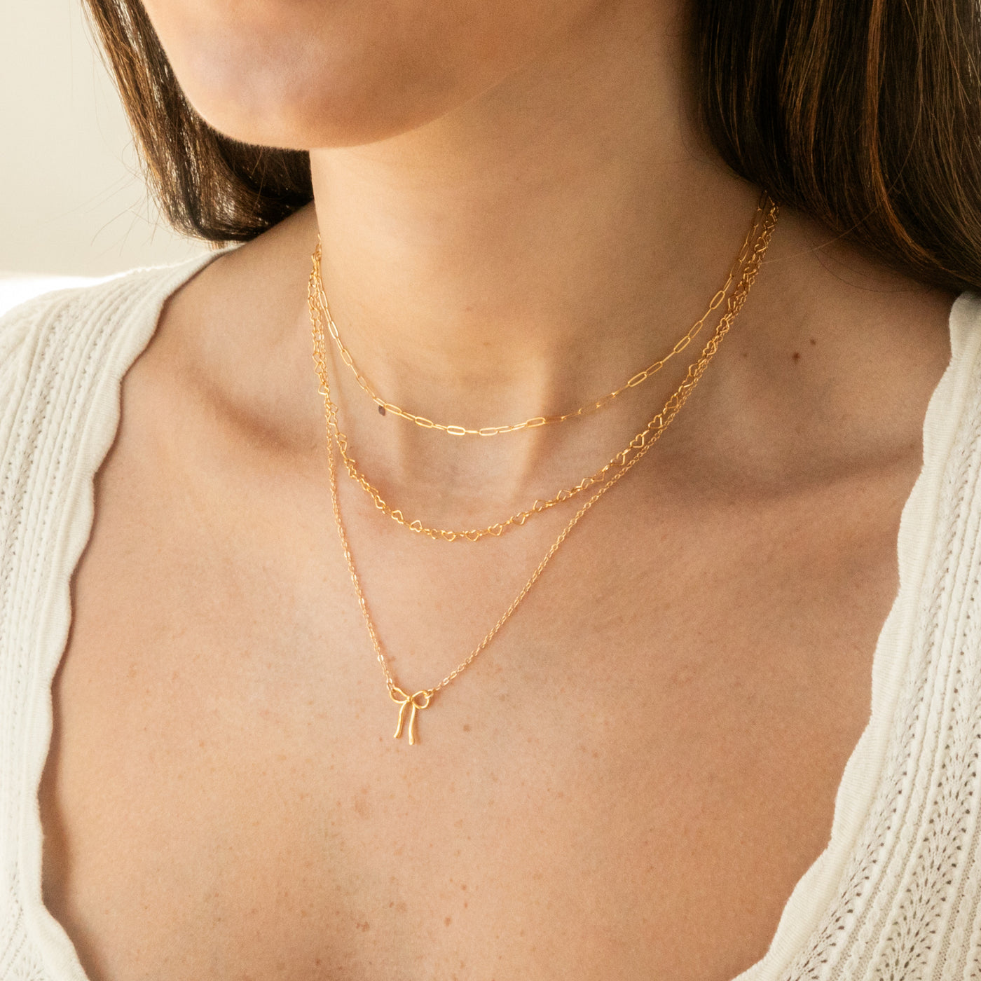 Dainty Paperclip Chain Necklace | Simple & Dainty Jewelry