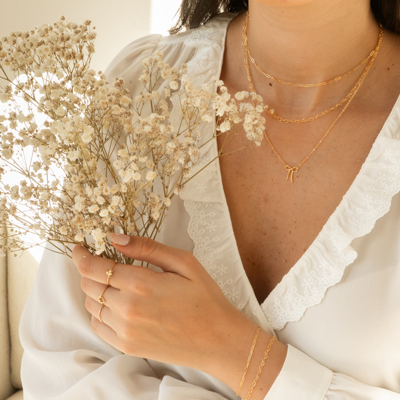 Dainty Heart Chain Necklace | Simple & Dainty Jewelry