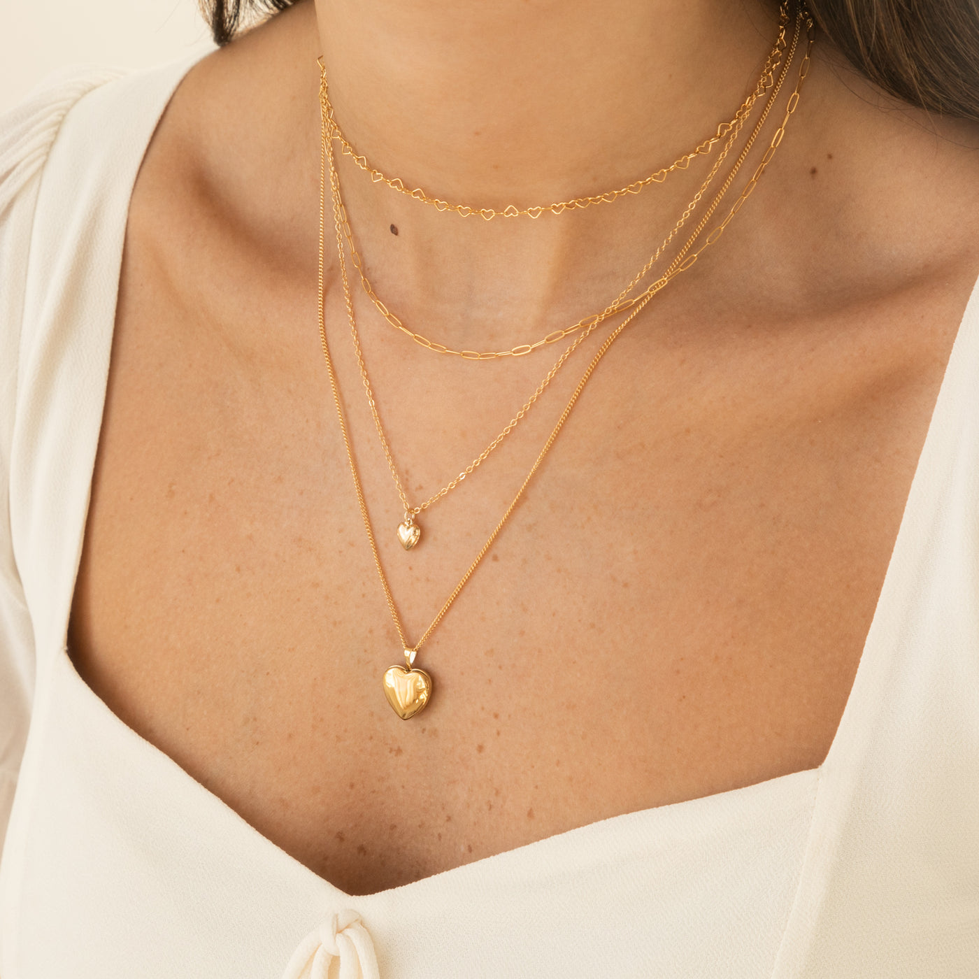 Dainty Heart Chain Necklace | Simple & Dainty Jewelry