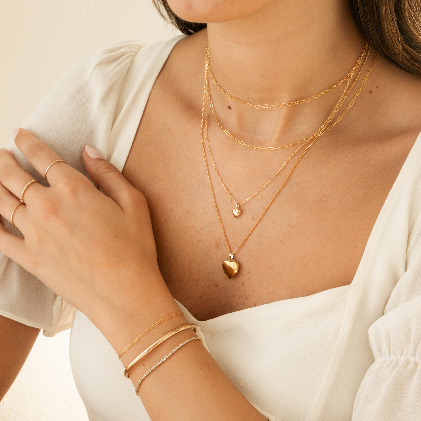 Dainty Heart Chain Necklace | Simple & Dainty Jewelry