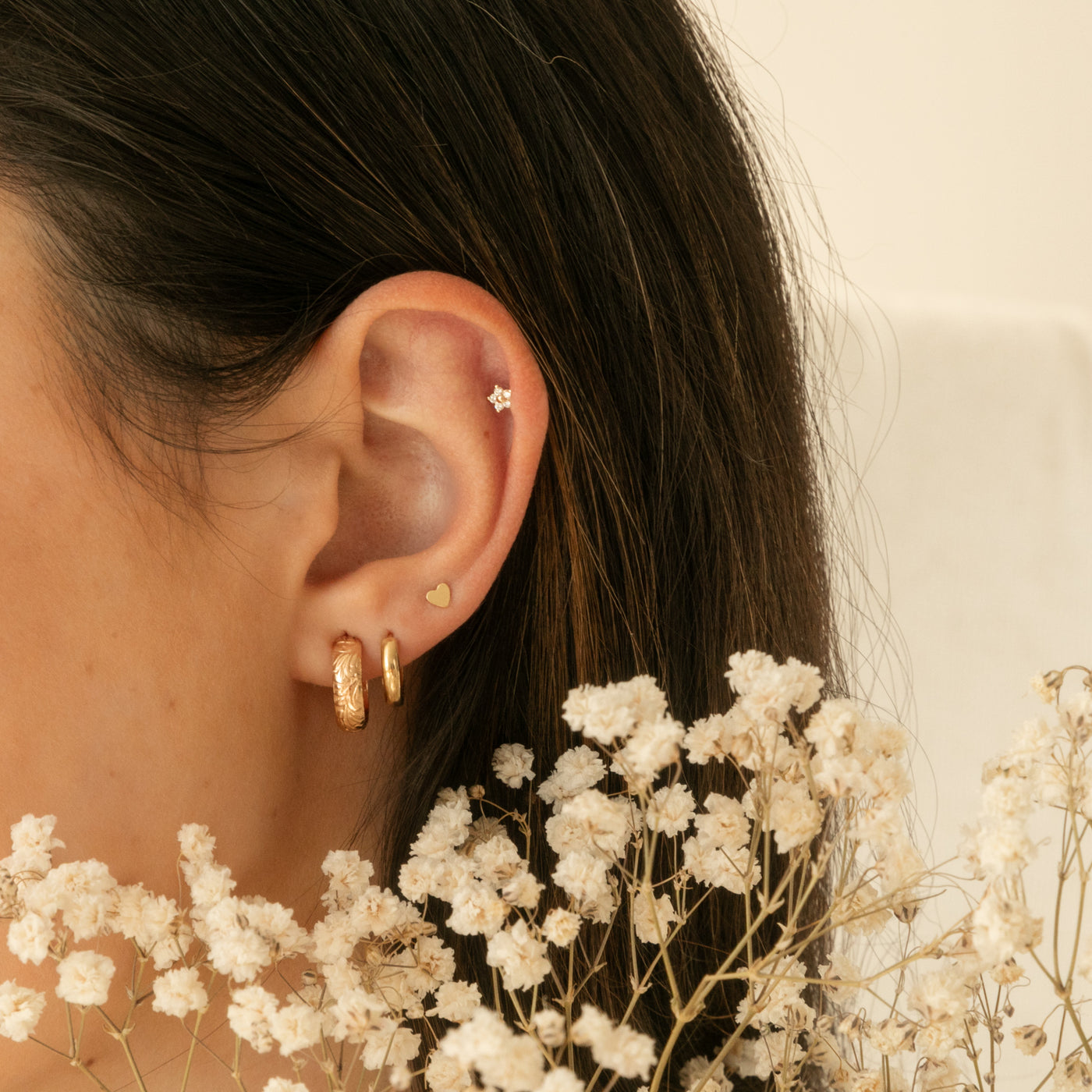 Thick Huggie Hoop Earrings | Simple & Dainty Jewelry