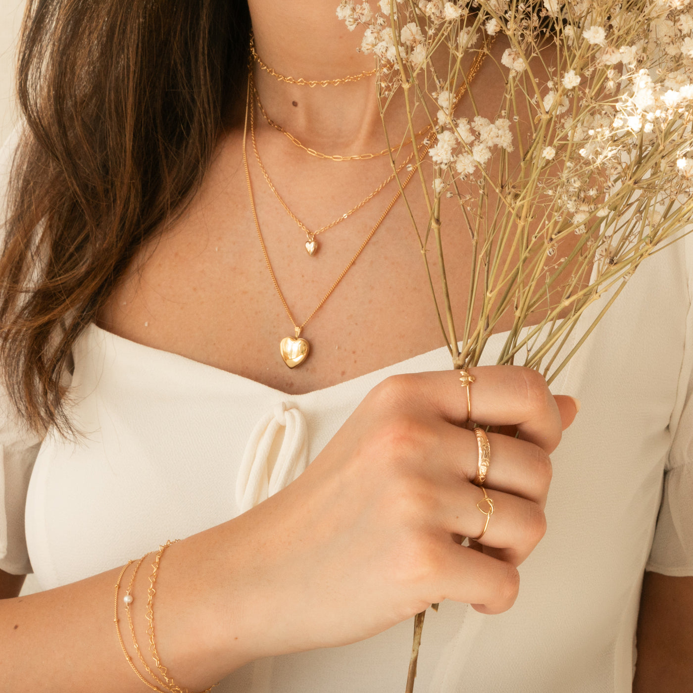 Dainty Heart Chain Bracelet | Simple & Dainty Jewelry